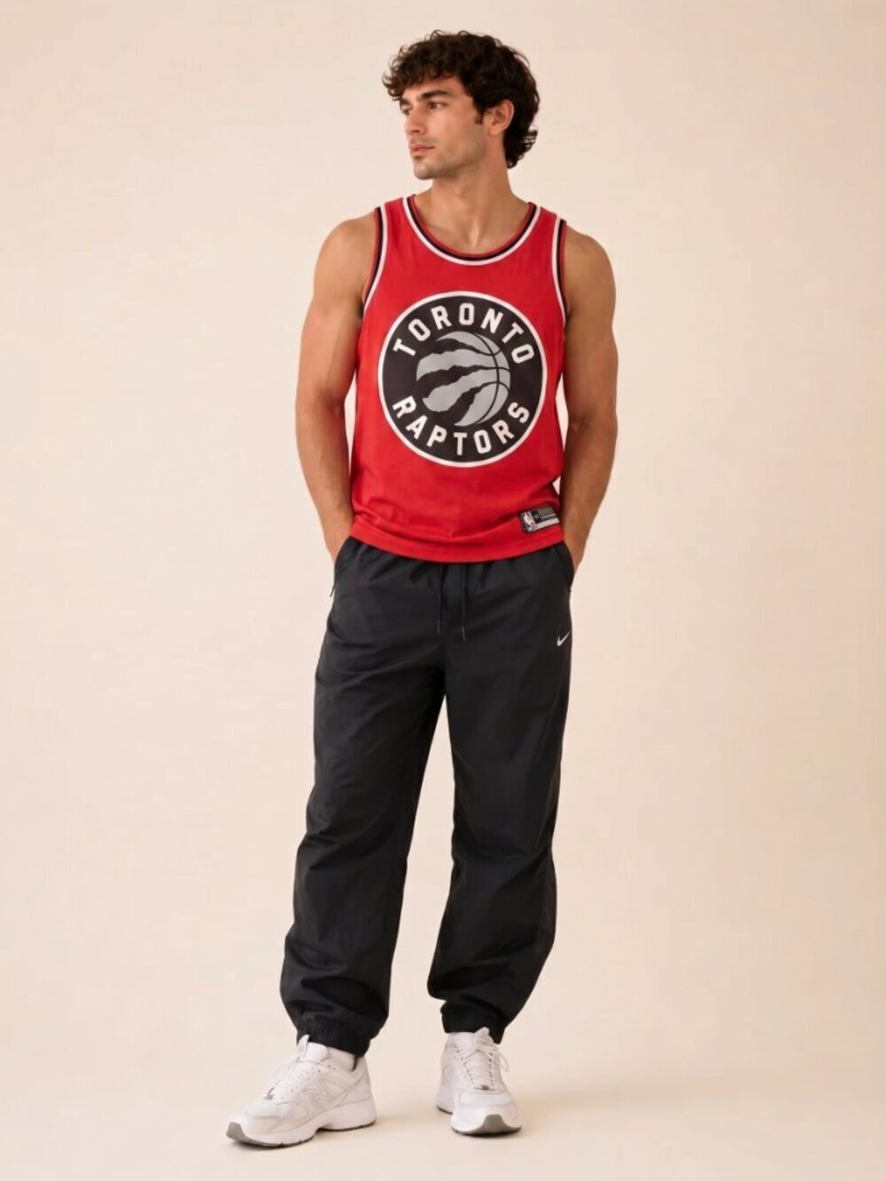 RAPTORS BASKETBALL MUSCLE TEE  (medium)